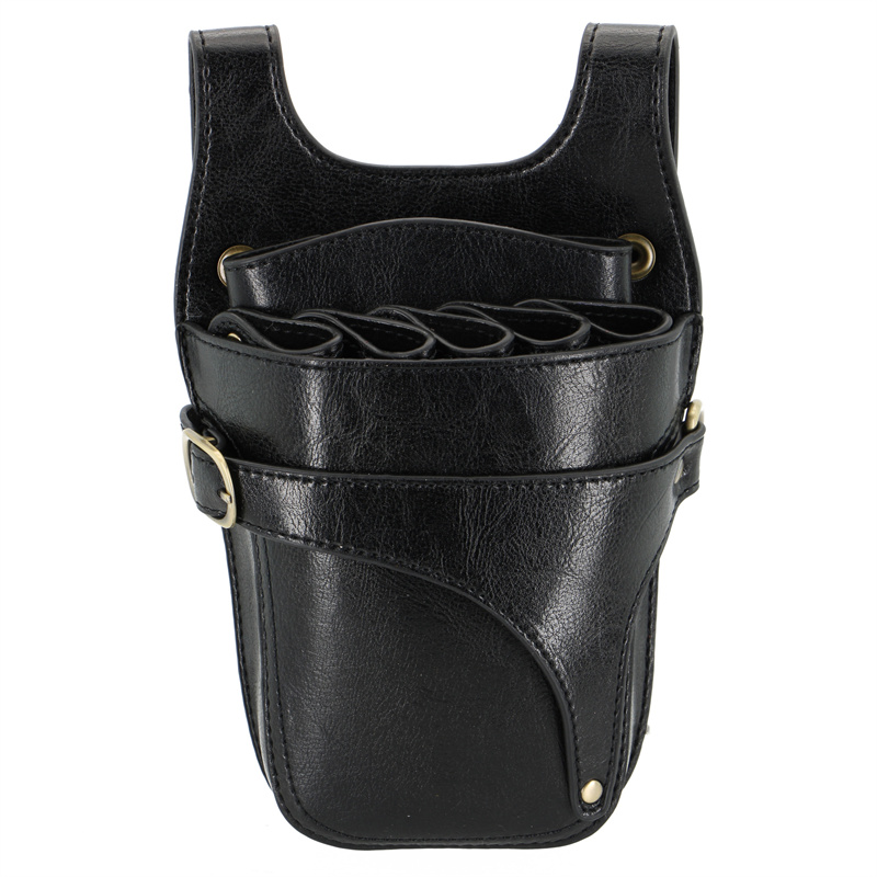 Trimming Scissor Set - Multifunction 1PC Black Cowhide Hair Scissor