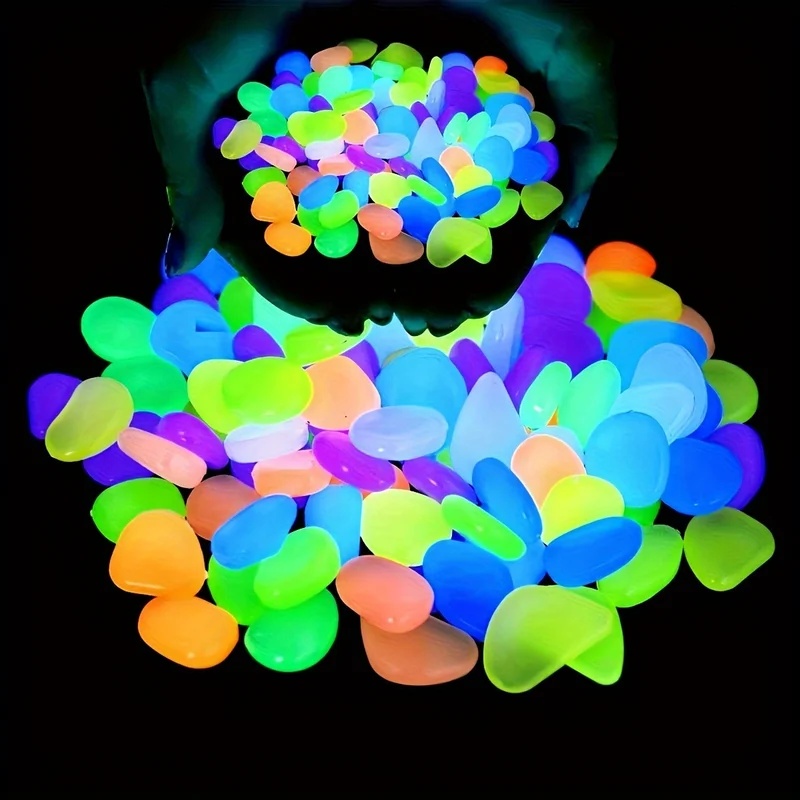 Aquarium Plant Order - 50-200pcs Glow in The Dark Pebbles