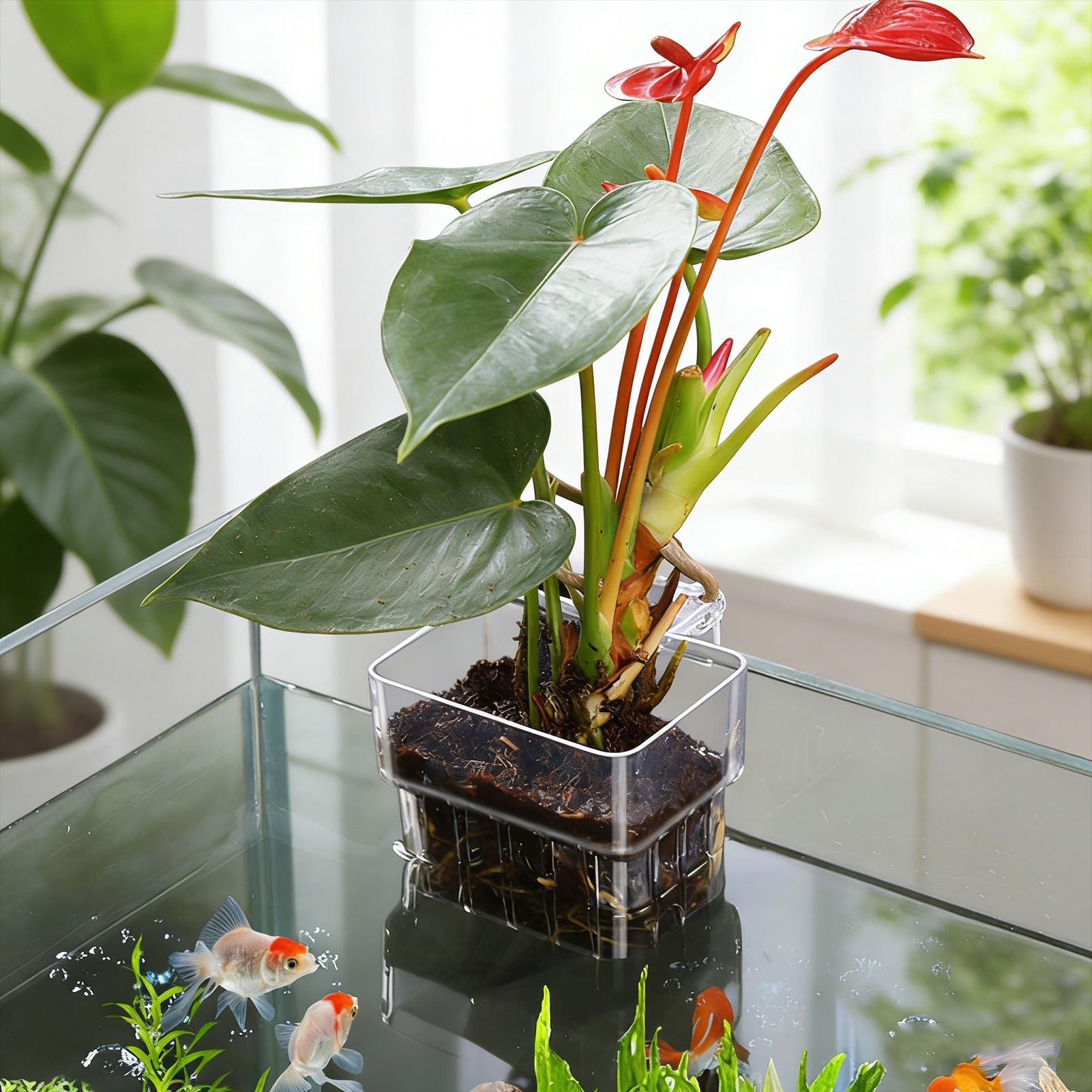 Transparent Hangable Aquarium  - огляд і ціна Aquarium Plant Growth
