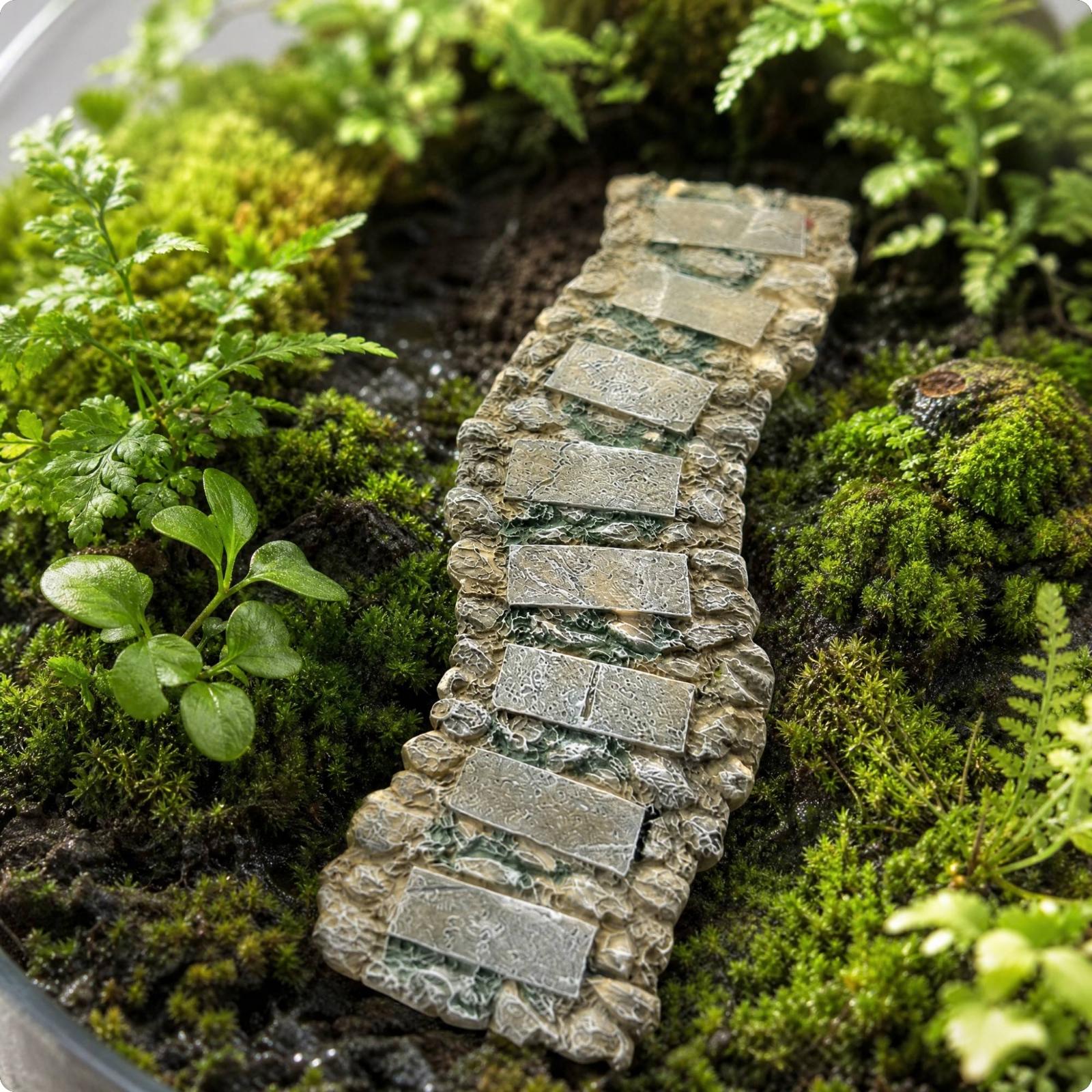 Miniature Stone Path Resin Pla - огляд і ціна Aquarium Planted Set Up