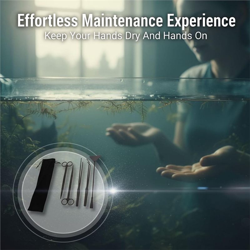 ABLK 5 Pcs Aquarium Tools Kit  - огляд і ціна Planted Aquarium With Sand