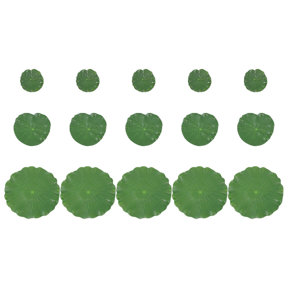 15Pcs Artificial Lily Pads Rea - огляд і ціна Aquarium For Planted Tank