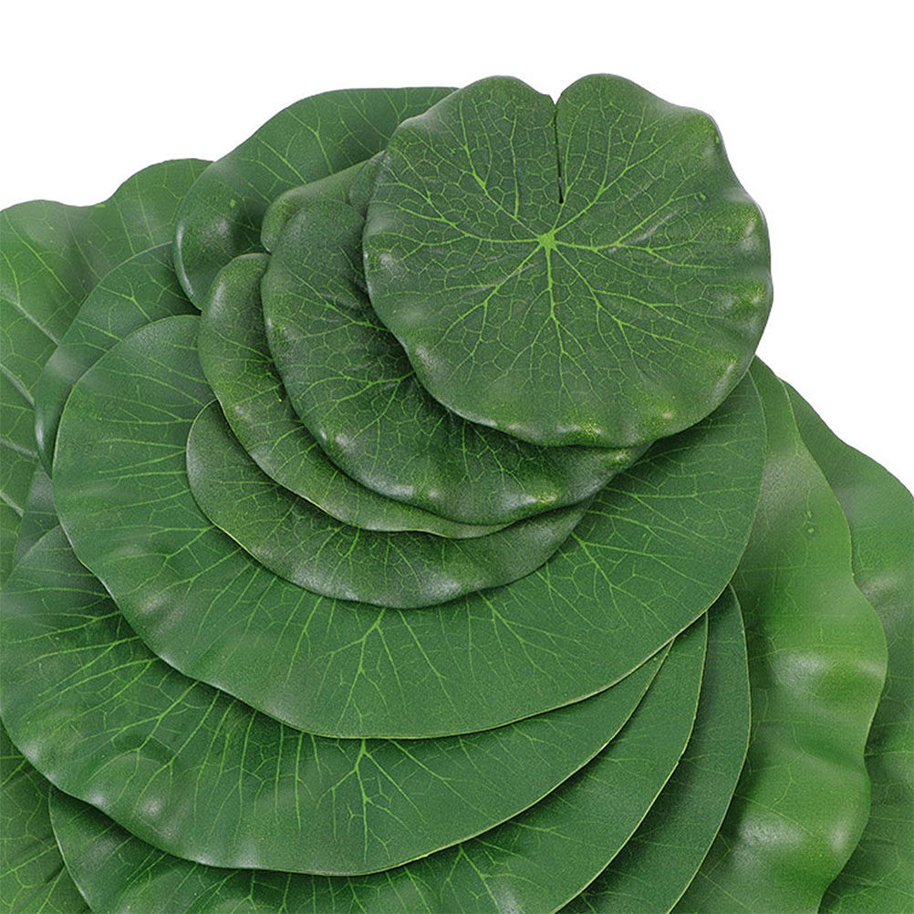 15Pcs Artificial Lily Pads Rea - огляд і ціна Aquarium For Planted Tank