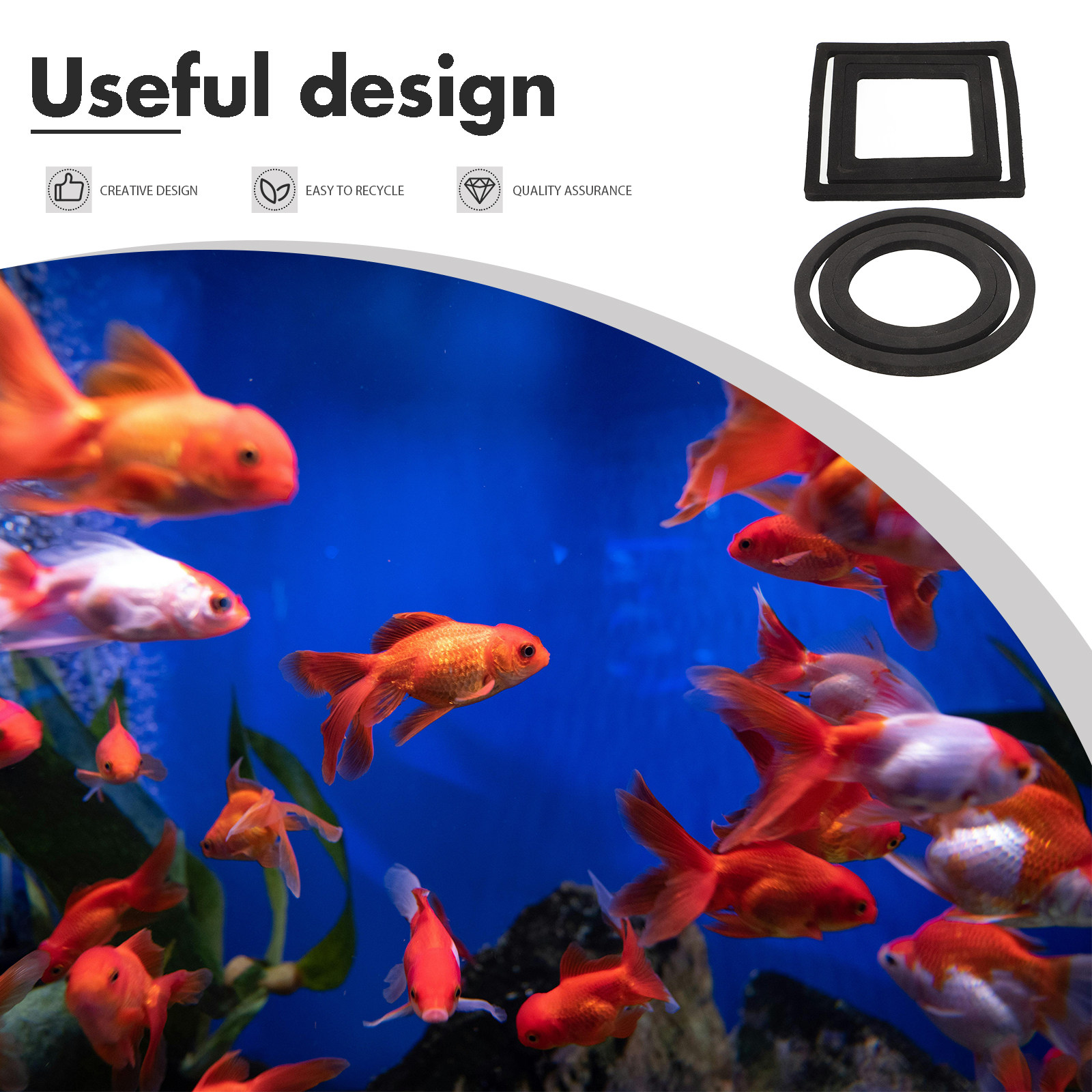 6Pcs Fish Feeding Rings Floati - огляд і ціна Aquarium Planted Set Up