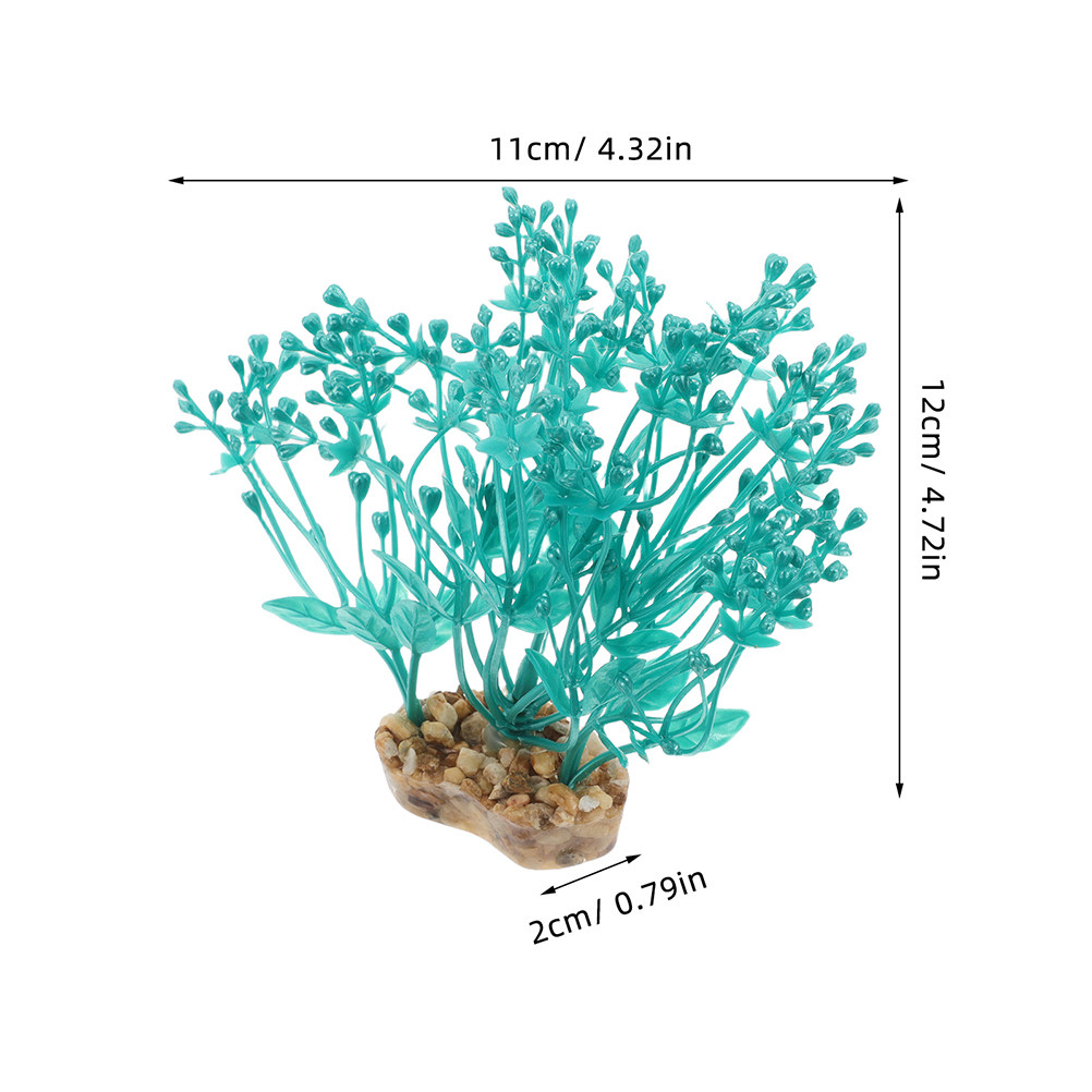 2Pcs Lifelike Plastic Aquarium - огляд і ціна Aquarium Planted Set Up