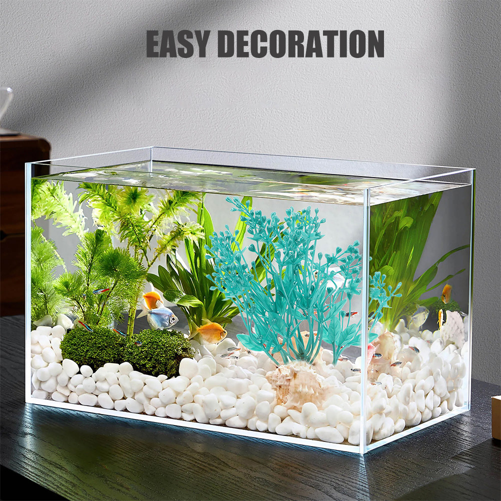 2Pcs Lifelike Plastic Aquarium - огляд і ціна Aquarium Planted Set Up