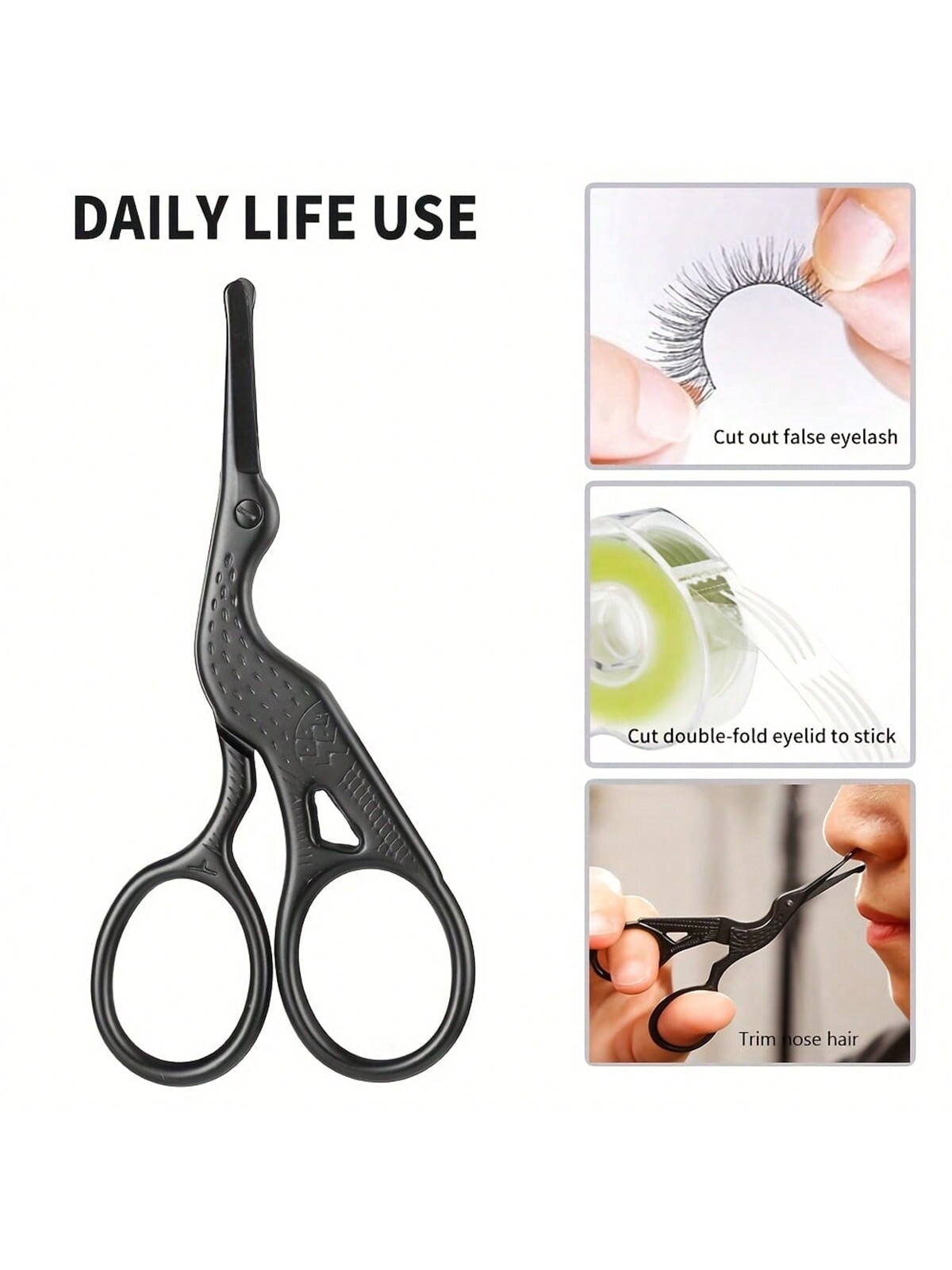 Nose Hair Scissors, Stainless  - огляд і ціна Trimming Scissor Set