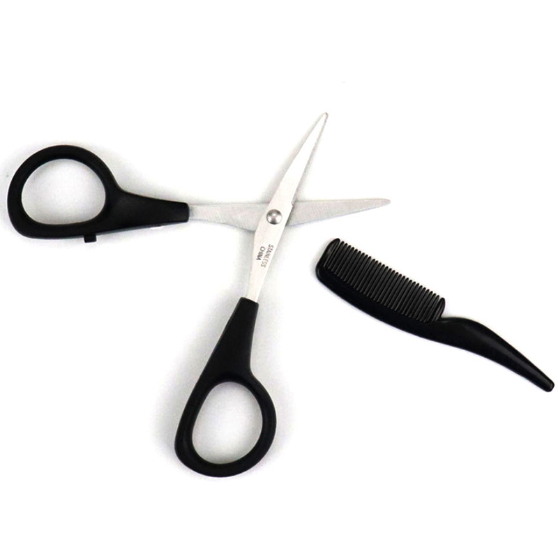 ·1Pc Mens Beard Mustache Comb  - огляд і ціна Trimming Scissor Set