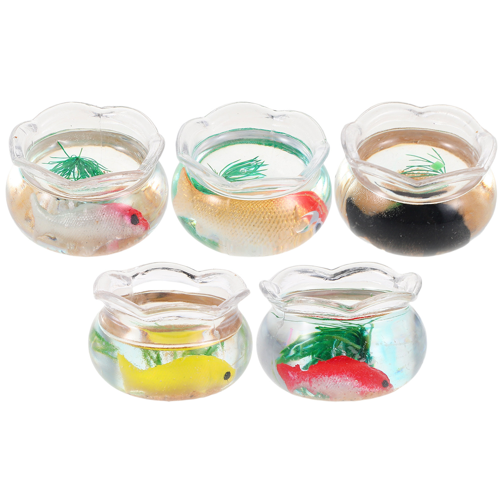 5Pcs Miniature Fish Bowl Small - огляд і ціна Aquarium For Planted Tank