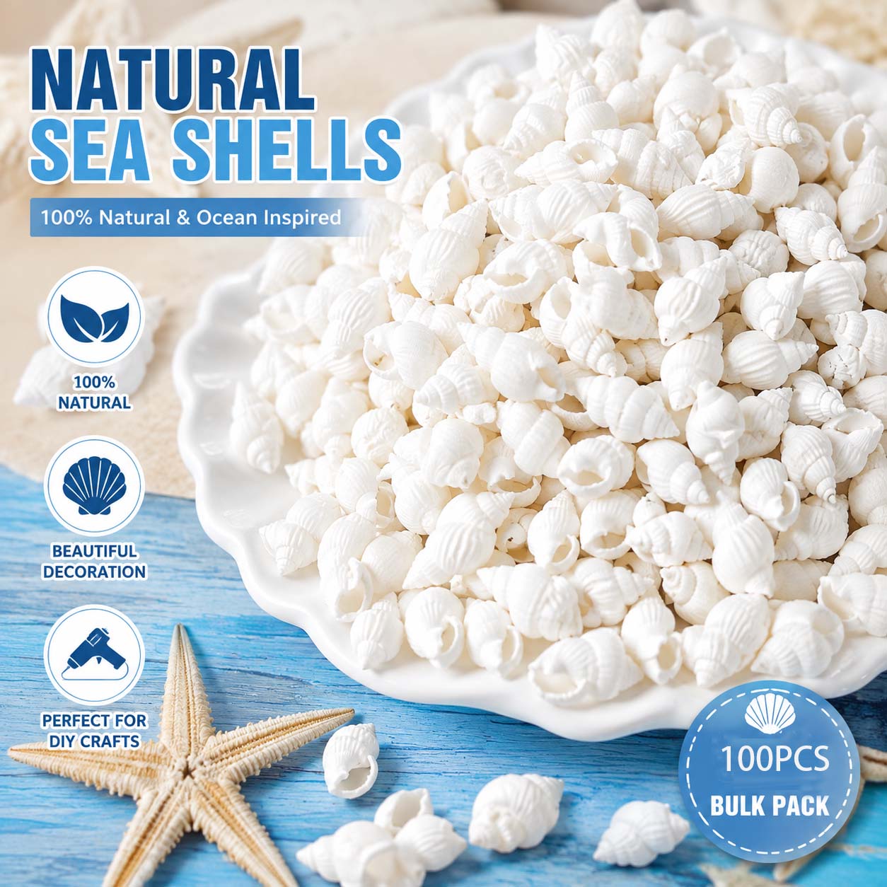 Natural White Mini Sea Shells  - огляд і ціна Planted Aquarium Making